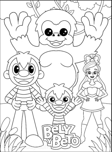 pepo bely y beto para colorear - bely y beto para pintar